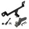 For 2021-2023 Chevrolet Trailblazer Trailer Hitch Tow PKG + Interlock Tactical Starter Kit w/ 3-1/4" Drop & 2" Ball + Tactical Dogbone Lock (Excludes: w/LED Taillights Models) By Draw-Tite