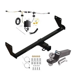Trailer Tow Hitch For 21-26 KIA Seltos All Models Complete Package w/ Wiring and 2" Ball