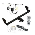 Trailer Tow Hitch For 21-26 KIA Seltos All Models Class 3 2" Receiver Complete Package w/ Wiring and 1-7/8" Ball