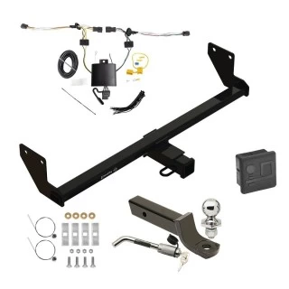 Trailer Tow Hitch For 21-26 KIA Seltos All Models Deluxe Package Wiring 2" Ball Mount and Lock