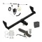 Trailer Tow Hitch For 21-26 KIA Seltos All Models Deluxe Package Wiring 2" Ball Mount and Lock