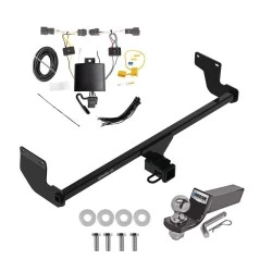 Trailer Tow Hitch For 20-25 KIA Soul w/o LED Taillights Exc center exhaust Complete Package w/ Wiring and 2" Ball