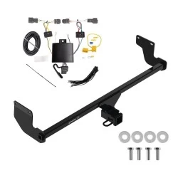 Trailer Tow Hitch For 20-25 KIA Soul w/o LED Taillights Exc center exhaust w/ Plug & Play Wiring Kit Class 3 2" Receiver Draw-Tite