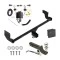 Trailer Tow Hitch For 20-24 KIA Soul exc Turbo and LED Taillights Deluxe Package Wiring 2" Ball Mount and Lock