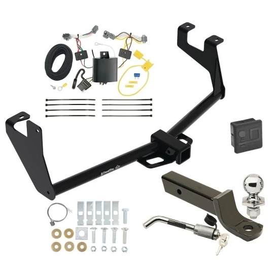 Trailer Tow Hitch For 13-22 Chevrolet Trax w/ Wiring 2" Ball Mount + Lock Class 3