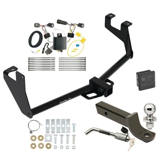 Custom Fit Trailer Hitch Wiring Harness (Plug & Play) 2" Drop Ball-Mount w/ Locking Pin/Clip 2" Chrome BallRubber Hitch Plug Cover Installation Hardware Installation Instructions 76593 118745 7005111 7010 Draw-Tite Trailer Tow Hitch 17-23 B Trailer Tow Hitch For 17-23 Buick Encore Exc GX w/ Wiring Harness 2" Ball Mount + Lock Class 3