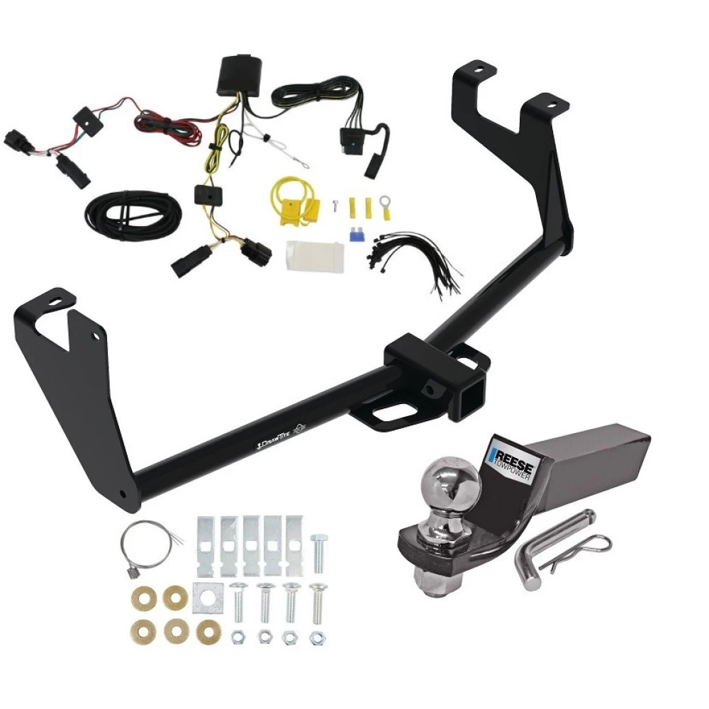 Trailer Tow Hitch For 17-22 Chevrolet Trax w/ LED Taillights w/ Wiring Harness + 2" Ball Class 3