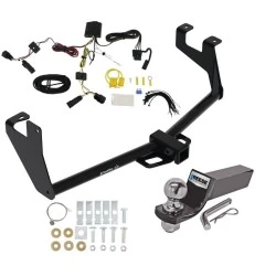 Trailer Tow Hitch For 17-22 Chevrolet Trax w/ LED Taillights w/ Wiring Harness + 2" Ball Class 3