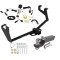 Trailer Tow Hitch For 17-22 Chevrolet Trax w/ LED Taillights w/ Wiring Harness + 2" Ball Class 3