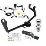 Trailer Tow Hitch For 17-22 Chevrolet Trax w/ LED Taillights w/ Wiring Harness + 1-7/8" Ball Class 3