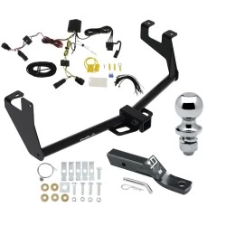 Trailer Tow Hitch For 17-22 Chevrolet Trax w/ LED Taillights w/ Wiring Harness + 1-7/8" Ball Class 3
