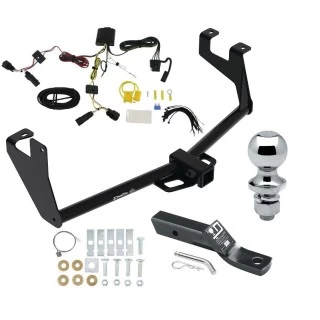 Trailer Tow Hitch For 17-22 Chevrolet Trax w/ LED Taillights w/ Wiring Harness + 1-7/8" Ball Class 3
