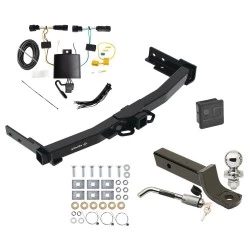 Trailer Tow Hitch For 23-27 Jeep Grand Cherokee 21-27 L 2022 WL New Body Deluxe Package Wiring 2" Ball Mount and Lock