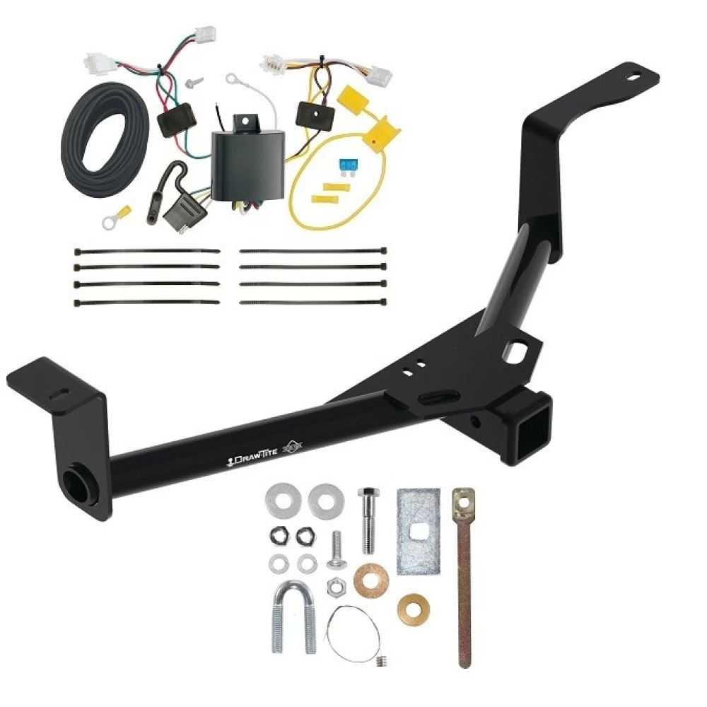 Trailer Tow Hitch For 16-22 Honda HR-V All Models w/ Plug & Play Wiring Kit Class 3 2" Receiver Draw-Tite