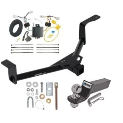 Trailer Tow Hitch For 16-22 Honda HR-V All Models Complete Package w/ Wiring and 2" Ball