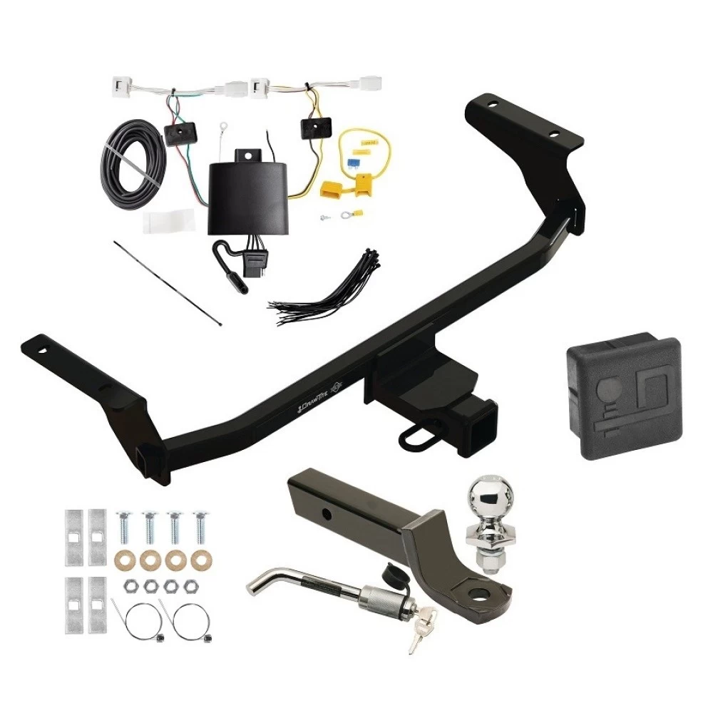 Trailer Tow Hitch For 20-23 Mazda CX-30 Deluxe Package Wiring 2" Ball Mount and Lock