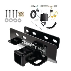 Trailer Tow Hitch For 21-27 Ford Bronco w/o LED Taillights w/ Plug & Play Wiring Kit Class 3 2" Receiver Draw-Tite