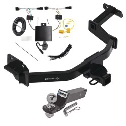 Tow Package For 21-27 KIA Sorento w/o Factory Tow PKG Trailer Hitch w/ Wiring 2" Drop Mount 2" Ball 2" Receiver