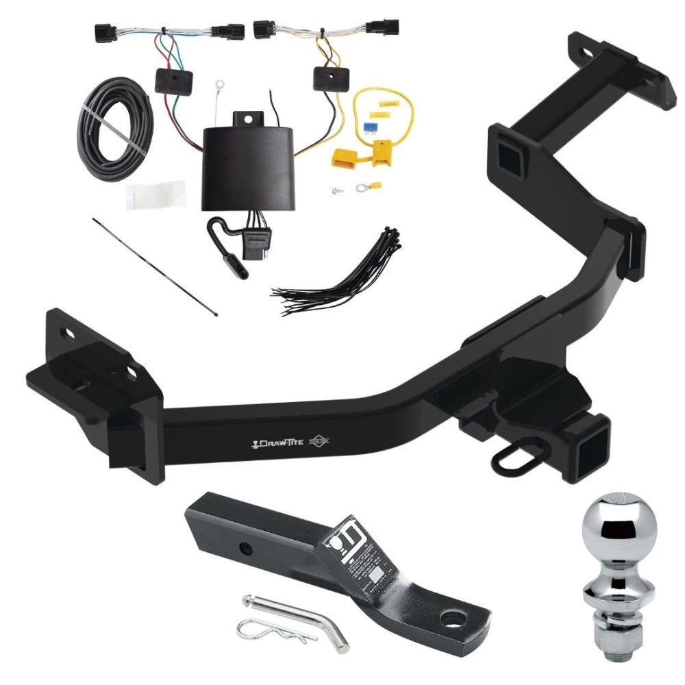 Trailer Tow Hitch For 21-23 KIA Sorento Complete Package w/ Wiring Harness Kit 1-7/8" Ball