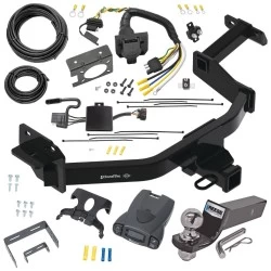 Trailer Hitch Tow Package Prodigy P3 Brake Control For 21-23 Hyundai Santa Fe KIA Sorento w/ 7-Way RV Wiring 2" Drop Mount 2" Ball Class 3 2" Receiver Draw-Tite Tekonsha