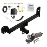 Custom Fit Trailer Hitch Wiring Harness (Plug & Play) 2" Drop Ball-Mount w/ Pin/Clip 2" Chrome Ball Installation Hardware Installation Instructions 76628 118747 21536 Draw-Tite Trailer Tow Hitch 16-22 Mercedes GLC300 All Styles Complete Pack Trailer Tow Hitch For 16-22 Mercedes GLC300 All Styles Complete Package w/ Wiring and 2" Ball