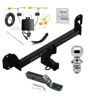 Trailer Tow Hitch For 16-22 Mercedes-Benz GLC300 Exc Premium PKG Complete Package w/ Wiring and 1-7/8" Ball