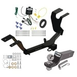 Trailer Tow Hitch For 23-26 Honda HR-V All Models Complete Package w/ Wiring and 2" Ball