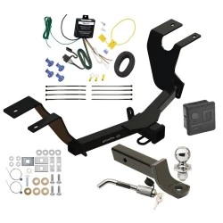 Trailer Tow Hitch For 23-26 Honda HR-V All Models Deluxe Package Wiring 2" Ball Mount and Lock
