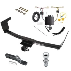Trailer Tow Hitch For 19-25 Toyota RAV4 21-25 RAV4 Prime Complete Package w/ Wiring and 1-7/8" Ball
