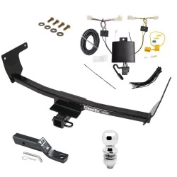 Trailer Tow Hitch For 19-25 Toyota RAV4 21-25 RAV4 Prime Complete Package w/ Wiring and 2" Ball