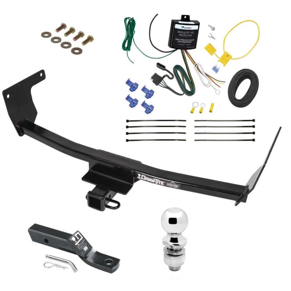 Trailer Tow Hitch For 21-24 Lexus NX250 NX350 NX350h NX450h+ Complete Package w/ Wiring and 2" Ball