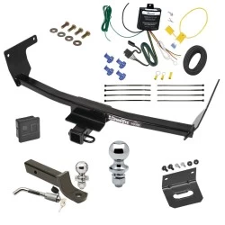 Ultimate Tow Package For 23-25 Lexus NX250 NX350 NX350h NX450h+ Trailer Hitch w/ Wiring 2" Drop Mount Dual 2" and 1-7/8" Ball Lock Bracket Cover 2" Receiver