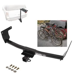 Trailer Hitch w/ 4 Bike Rack For 19-25 Toyota RAV4 22-24 Lexus NX250 NX350 NX350h NX450h+ Approved for Recreational & Offroad Use Carrier for Adult Woman or Child Bicycles Foldable
