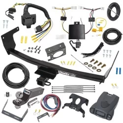 Trailer Hitch Tow Package Prodigy P3 Brake Control For 22-22 Lexus NX250 NX350 NX350h NX450h+ w/ 7-Way RV Plug & Play Wiring 2" Drop Mount 2" Ball Class 3 2" Receiver Draw-Tite Tekonsha