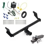Trailer Tow Hitch For 23-24 Dodge Hornet Except R/T w/ Wiring + 2" Ball Class 3 Trailer Tow Hitch For 23-24 Dodge Hornet Except R/T w/ Wiring + 2" Ball Class 3