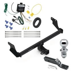 Trailer Tow Hitch For 23-26 Dodge Hornet All Models w/ Wiring Kit + 1-7/8" Ball 2" Receiver Class 3