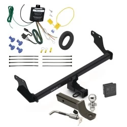 Trailer Tow Hitch For 23-26 Dodge Hornet All Models w/ Wiring 2" Ball Mount + Lock Class 3
