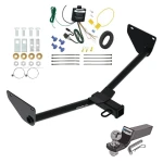 Trailer Tow Hitch For 24 Buick Envista Chevy Trax w/ Wiring + 2" Ball Class 3 Trailer Tow Hitch For 24 Buick Envista Chevy Trax w/ Wiring + 2" Ball Class 3