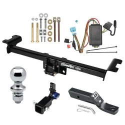 Trailer Tow Hitch For 10-12 Acura RDX All Models Hidden Removable 2" Receiver Complete Package w/ Wiring and 1-7/8" Ball