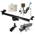 Trailer Tow Hitch For 13-18 Acura RDX All Models Hidden Removable 2" Receiver Complete Package w/ Wiring and 2" Ball