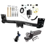 Trailer Tow Hitch For 15-18 BMW X5 All Models Hidden Removable 2" Receiver Complete Package w/ Wiring and 2" Ball