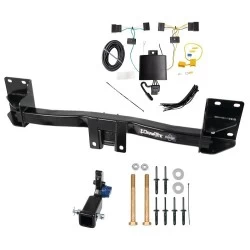 Trailer Tow Hitch For 15-18 BMW X5 All Models Hidden Removable 2" Receiver w/ Plug & Play Wiring Kit Class 3 Draw-Tite
