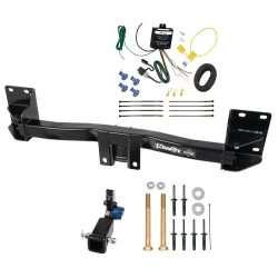 Trailer Tow Hitch For 07-14 BMW X5 All Models Package Hidden Removable 2" Receiver w/ Wiring Kit Class 3 Draw-Tite
