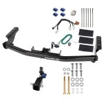 Trailer Tow Hitch For 13-20 Nissan Pathfinder 14-20 INFINITI QX60 Hidden Removable 2" Receiver w/ Plug & Play Wiring Kit Class 3 Draw-Tite