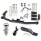Trailer Tow Hitch For 13-20 Nissan Pathfinder 14-20 INFINITI QX60 Hidden Removable 2" Receiver Complete Package w/ Wiring and 1-7/8" Ball