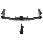 Trailer Tow Hitch For 13-20 Nissan Pathfinder 14-20 INFINITI QX60 Hidden Removable 2" Receiver Complete Package w/ Wiring and 2" Ball