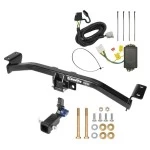 Trailer Tow Hitch For 16-22 Lexus RX350 RX450h w/o factory Tow PKG Hidden Removable 2" Receiver w/ Plug & Play Wiring Kit Class 3 Draw-Tite