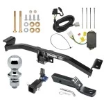 Trailer Tow Hitch For 16-22 Lexus RX350 RX450h w/o factory Tow PKG Hidden Removable 2" Receiver Complete Package w/ Wiring and 1-7/8" Ball