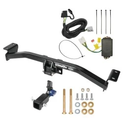 Trailer Tow Hitch For 16-22 Lexus RX350 RX450h w/o factory Tow PKG Hidden Removable 2" Receiver w/ Plug & Play Wiring Kit Class 3 Draw-Tite