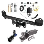 Trailer Tow Hitch For 18-21 BMW X3 All Models Hidden Removable 2" Receiver Complete Package w/ Wiring and 2" Ball